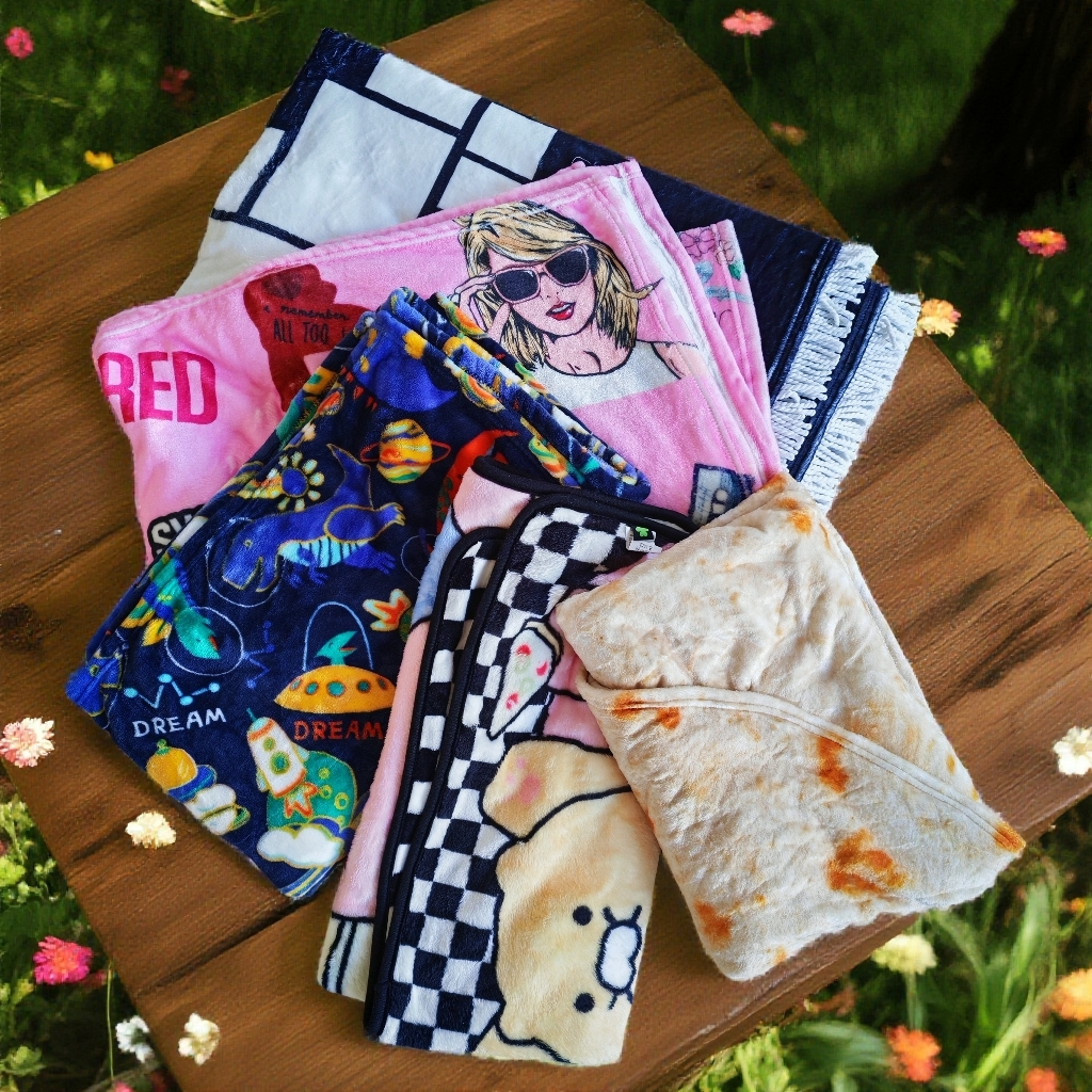 （福袋专用）绒毯披肩不挑发一条