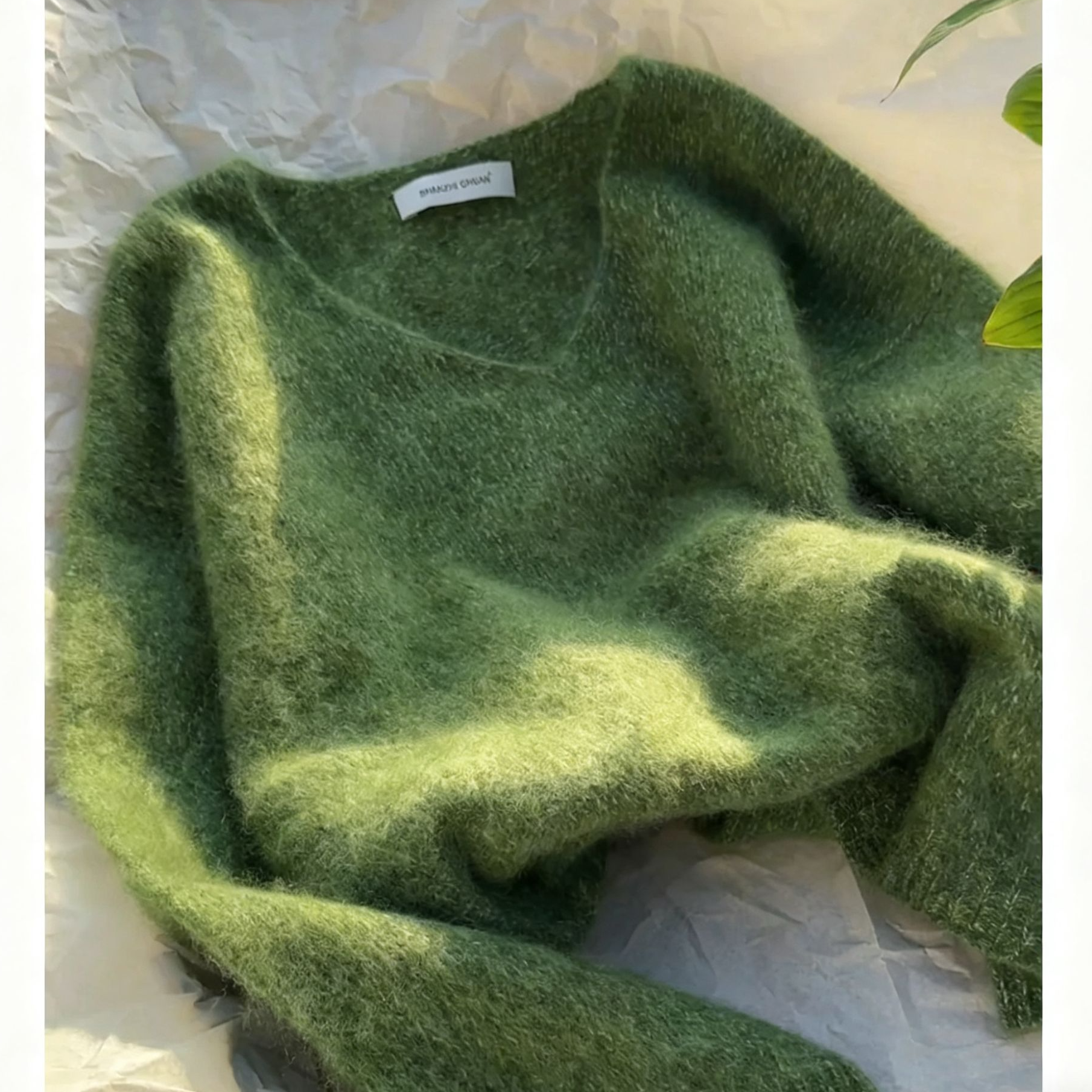 秋冬季新款宽松针织衫高级感宽松型套头上衣女休闲风别致小众长袖