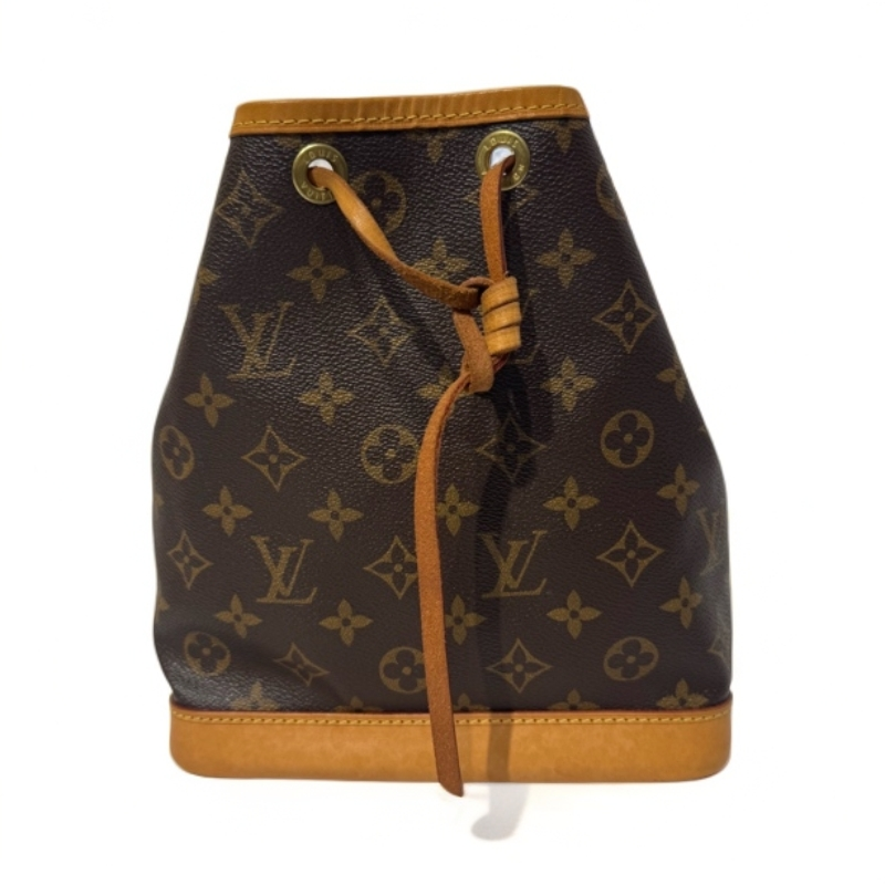 95新 LouisVuitton/路易威登 老花单肩抽绳水桶包斜挎包二奢女包