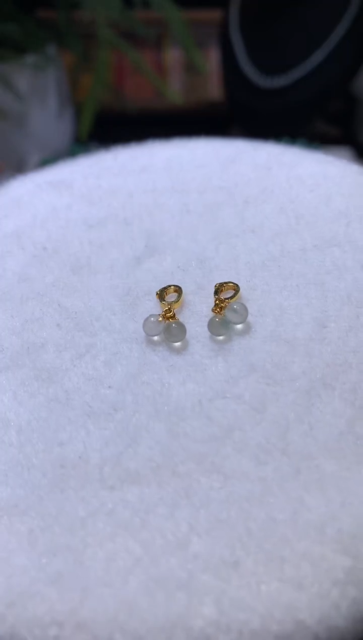 【闪购商品】定制翡翠18K金镶嵌多样性发货一件发货珠子滴流680+0