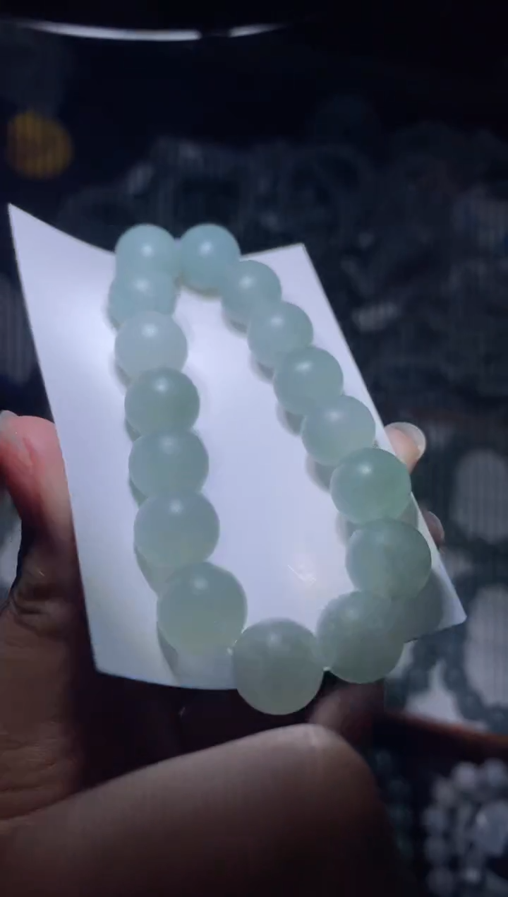 未镶嵌定制翡翠天然缅甸A货翡翠手串16