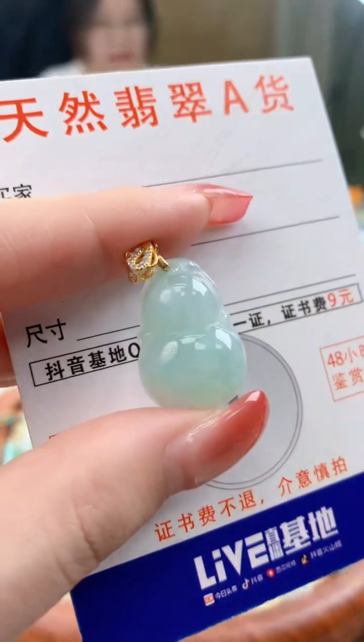 颈饰未镶嵌翡翠天然A货翡翠挂件