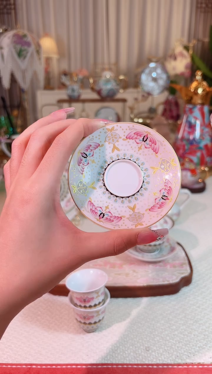 【闪购商品】瓷福蝶。杯碟