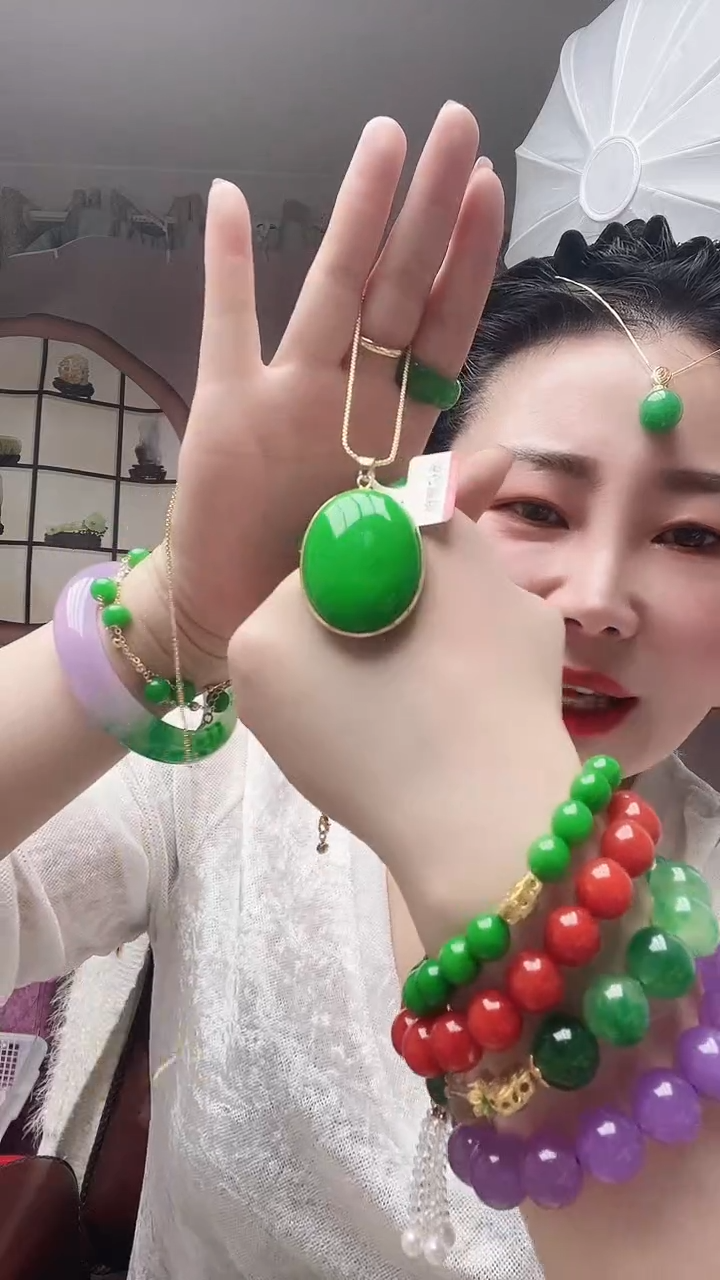 【闪购商品】翡翠颈饰14K金镶嵌098号