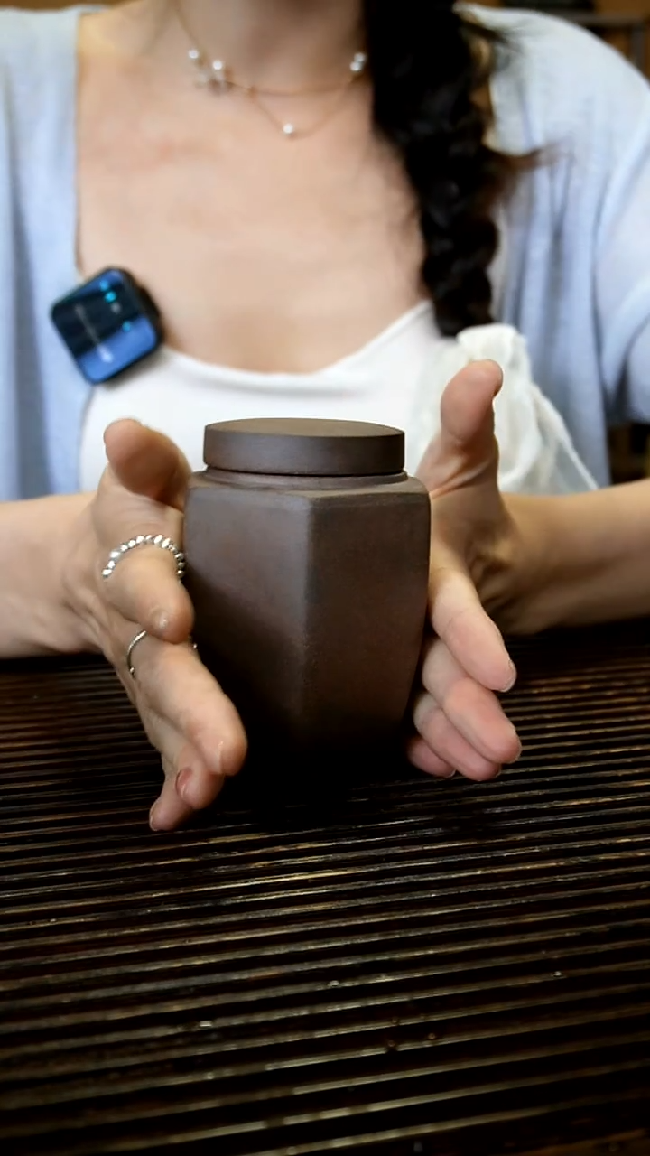 【原矿老岩泥】老紫泥 茶叶罐