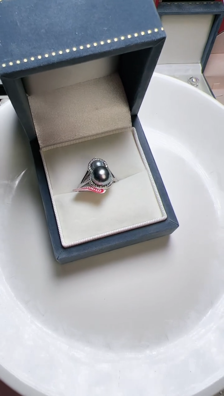 【闪购商品】海水珍珠戒指银S925镶嵌657