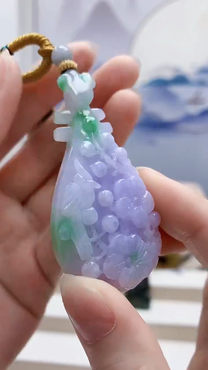 未镶嵌定制翡翠4852ry-毛货挂件7