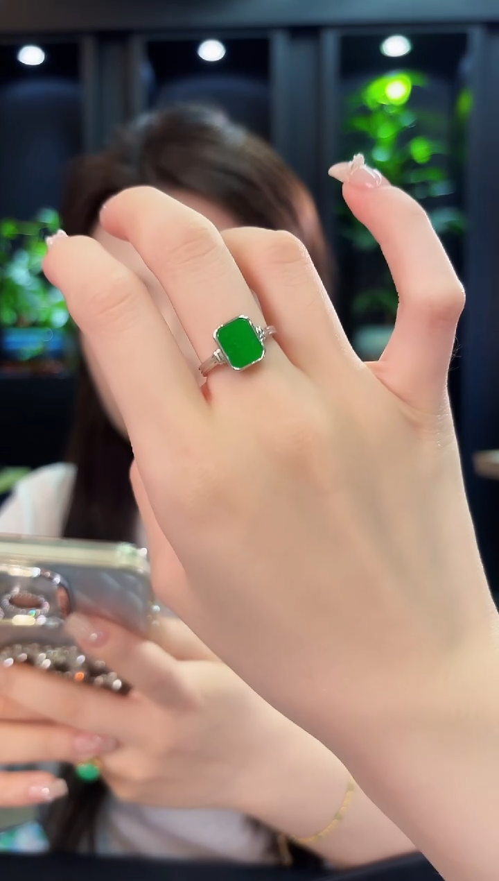 翡翠戒指未镶嵌缅料A货/多样性发货/一件