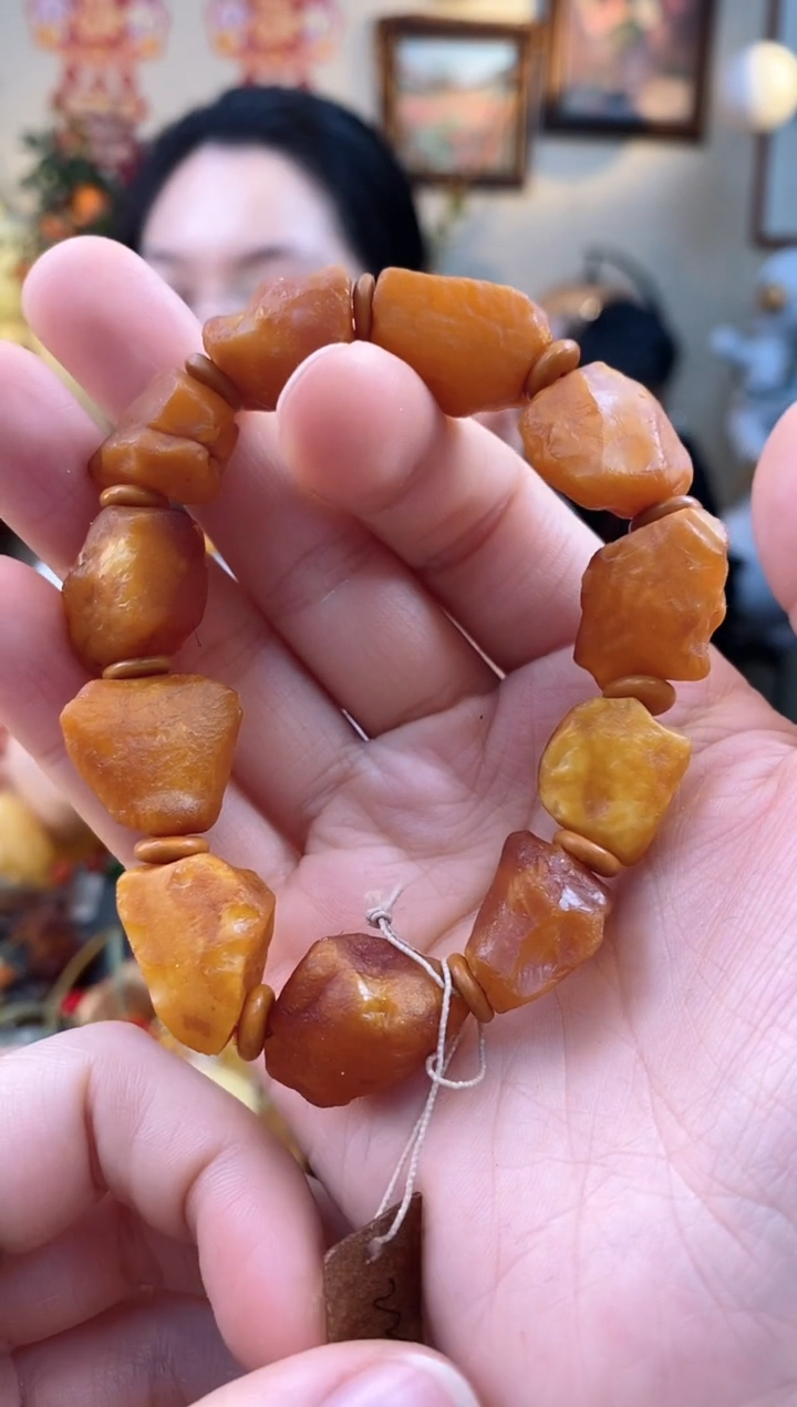 【闪购商品】琥珀手串未镶嵌手串