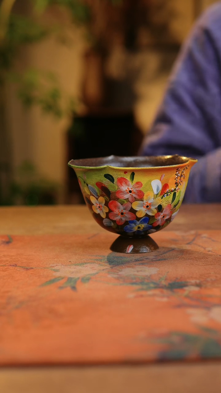 【闪购商品】瓷片1914景德镇手工手绘釉下彩高温瓷