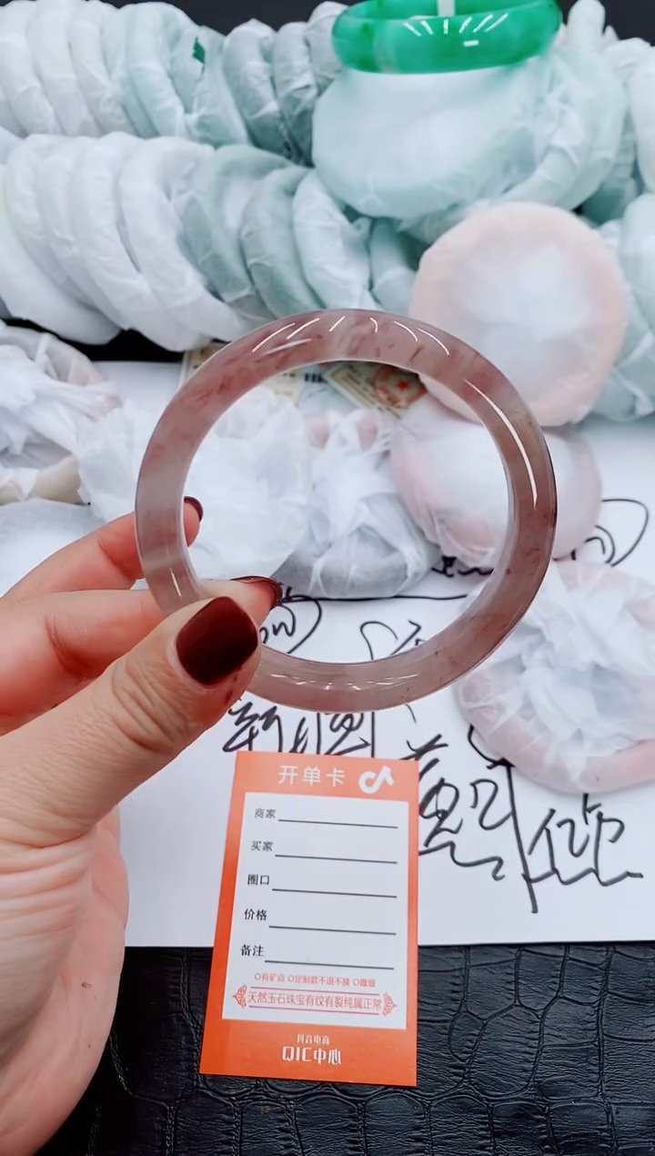 【闪购商品】石英质玉手镯未镶嵌S309-60-61