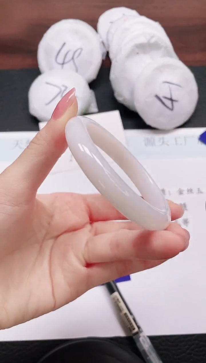 石英质玉手镯未镶嵌D255-56