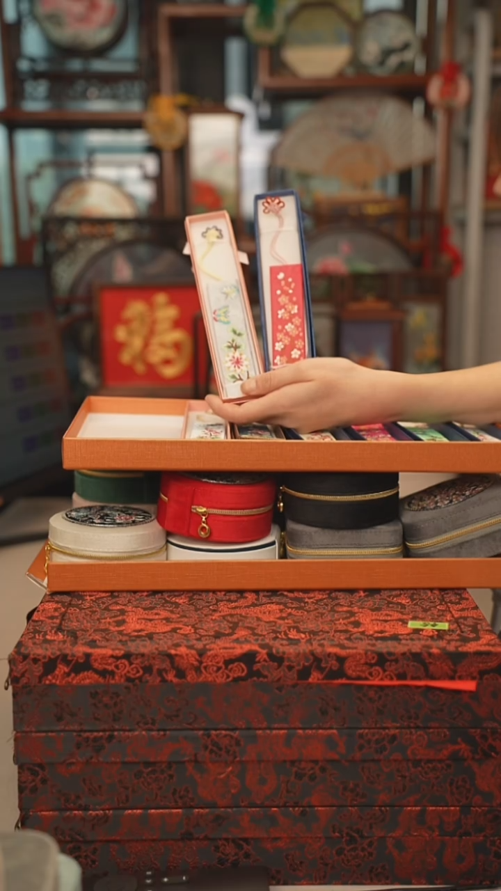 扇子书签吊坠非遗