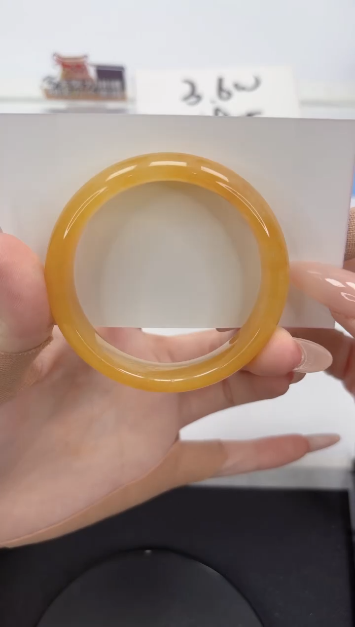 【闪购商品】石英质玉手镯未镶嵌A69-53.8