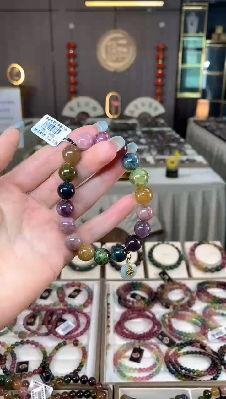 未镶嵌老矿碧玺单圈手串11mm+碧玺多样性发一条mz