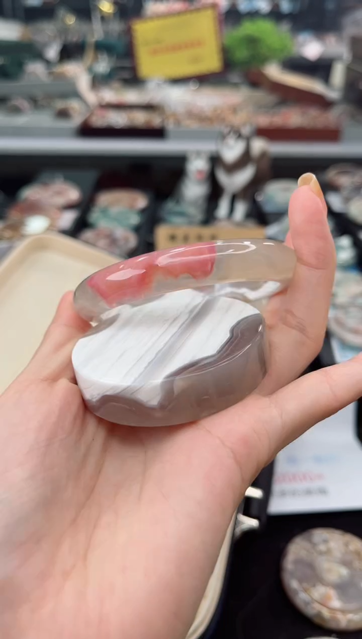 【闪购商品】石英质玉手镯未镶嵌60圈口（赠品镯心）6541667