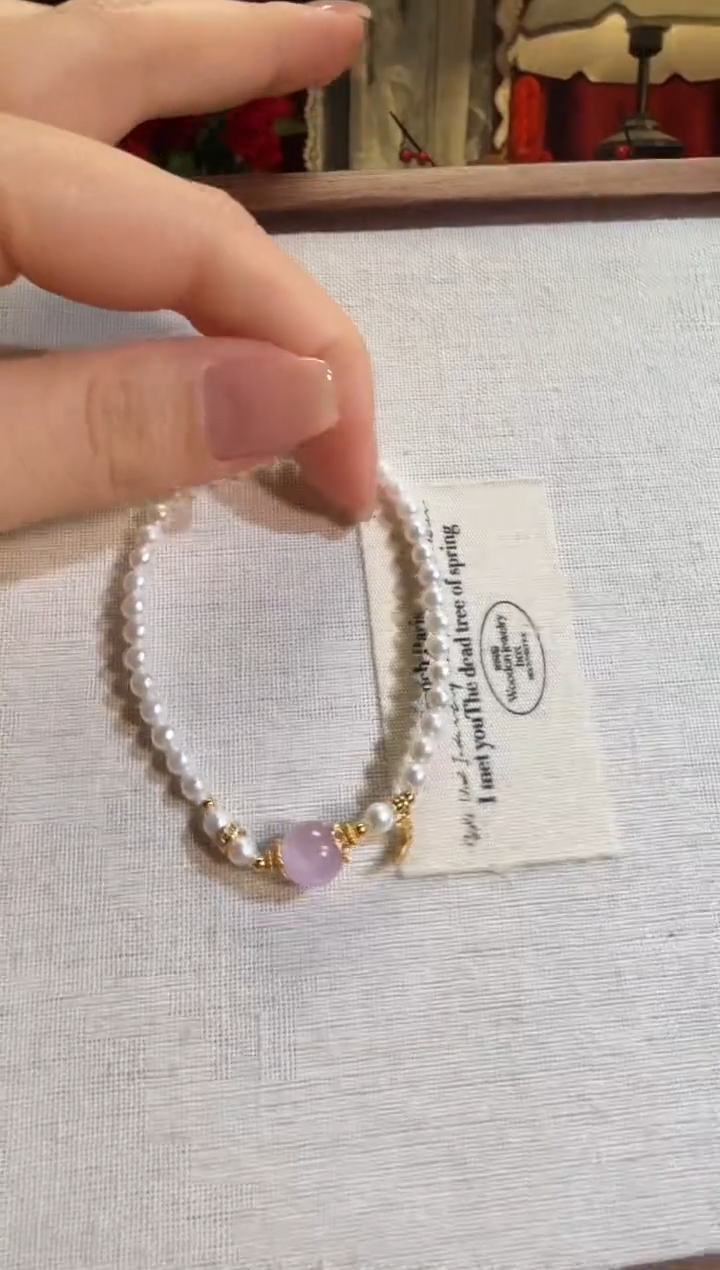 【闪购商品】淡水珍珠手绳银S925镶嵌珍珠