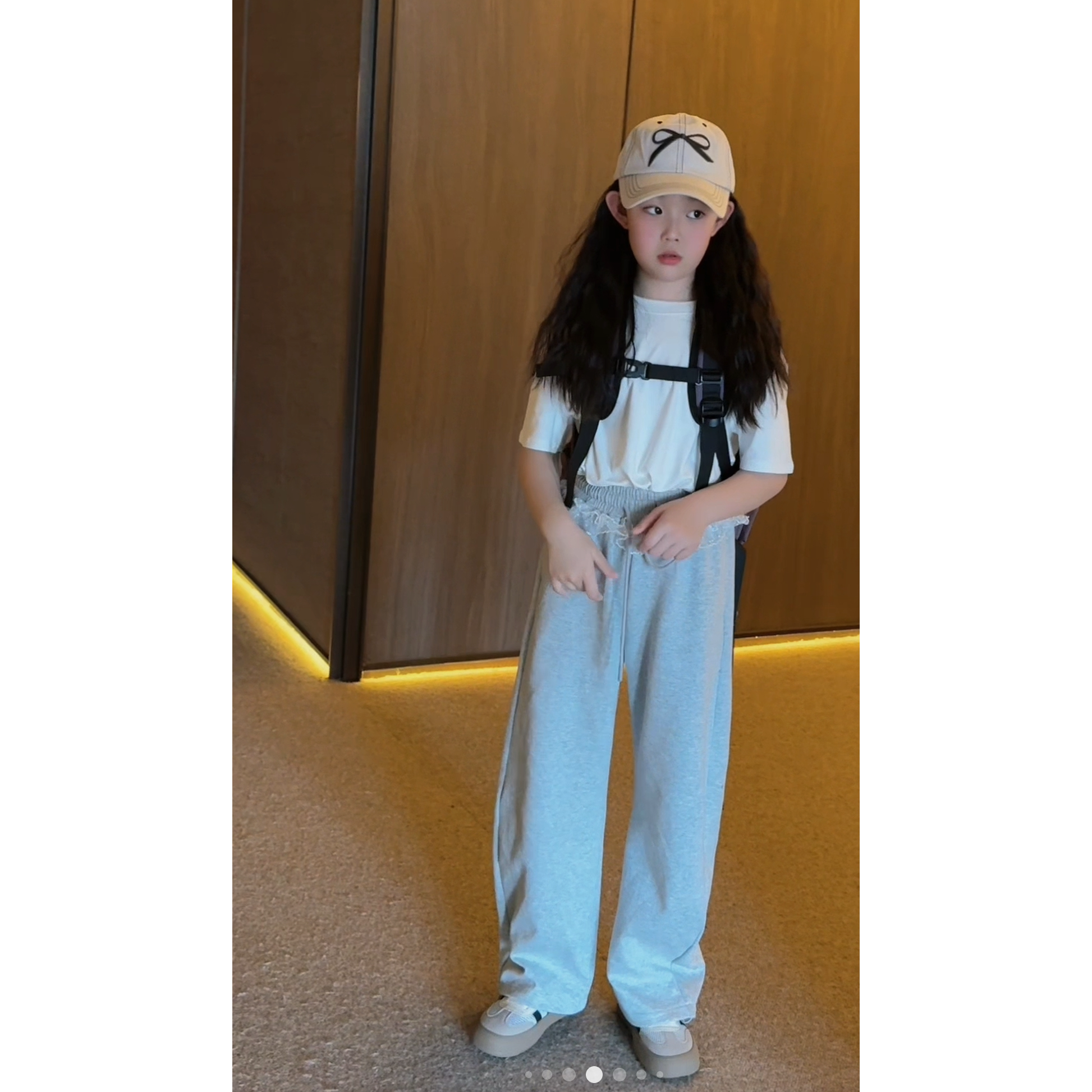 现货   【花边卫裤】2025夏季儿童新款女童休闲卫裤6618