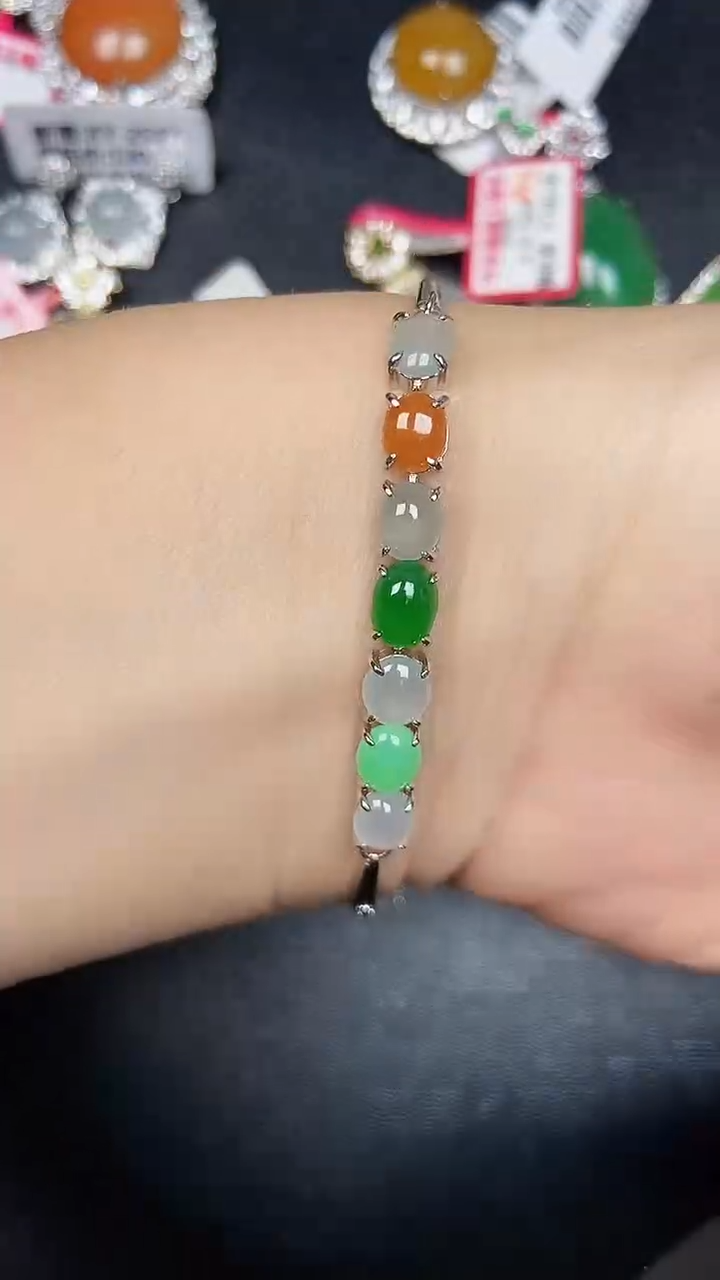 银S925镶嵌戒指翡翠2470