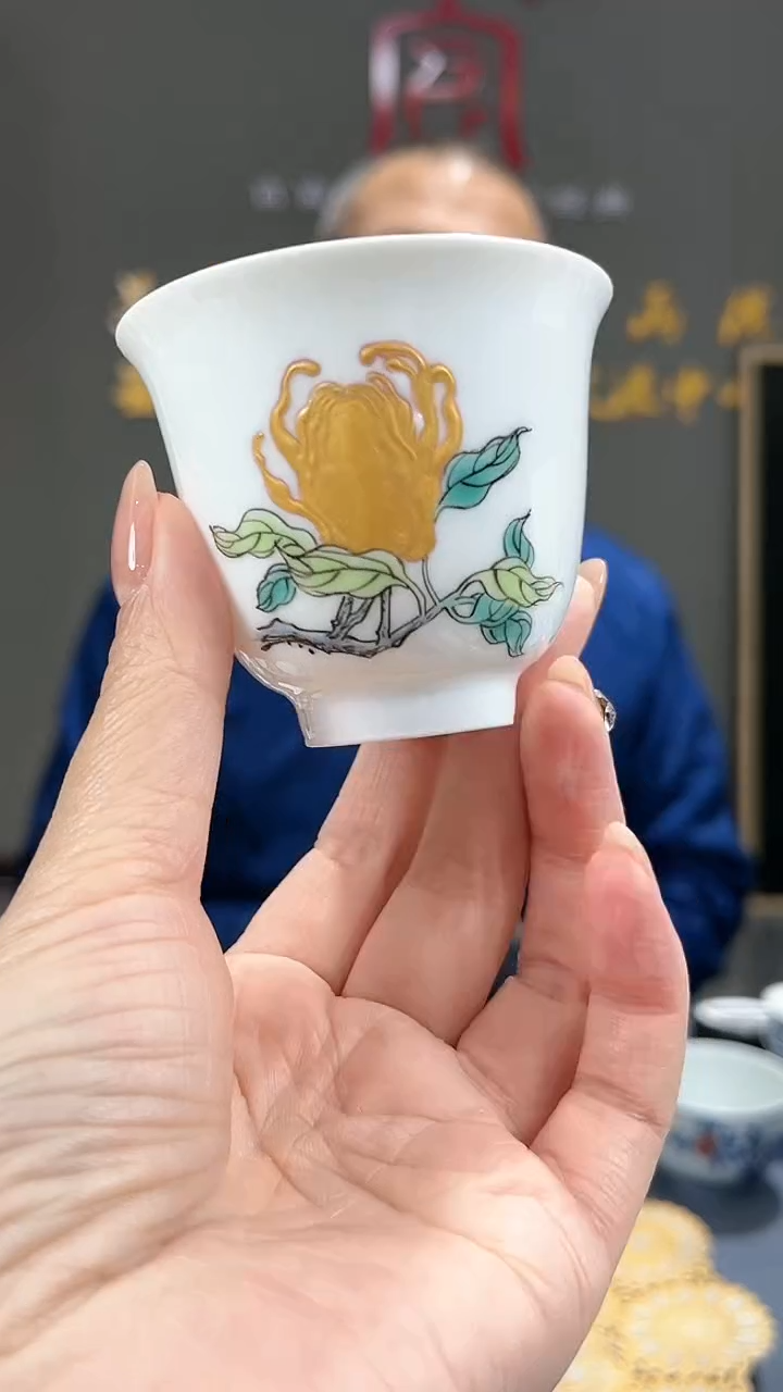 【闪购商品】官窑瓷画院273官窑瓷画院佛手铃铛杯