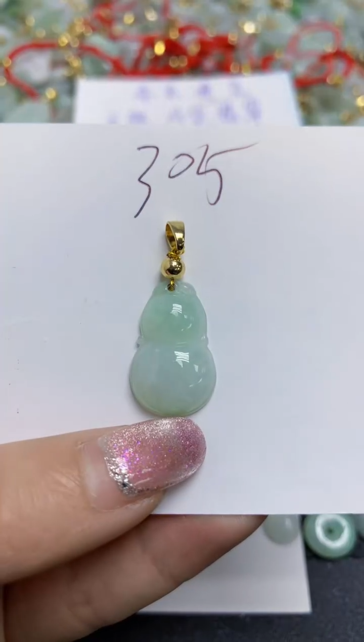 【闪购商品】翡翠颈饰合金天然翡翠A货