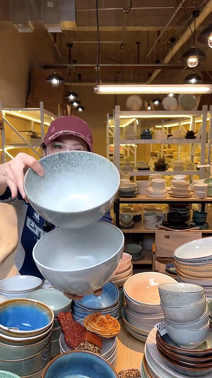 瓷354外贸尾货高温釉下彩陶瓷餐具默认微瑕