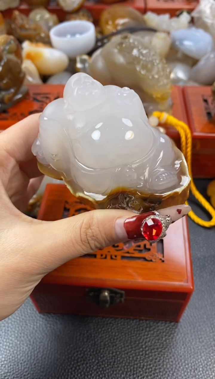 【闪购商品】玛瑙/玉髓摆件未镶嵌1