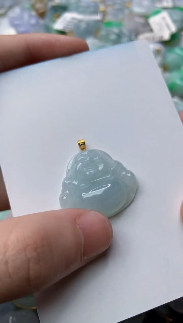 【闪购商品】翡翠颈饰18K金镶嵌14.........