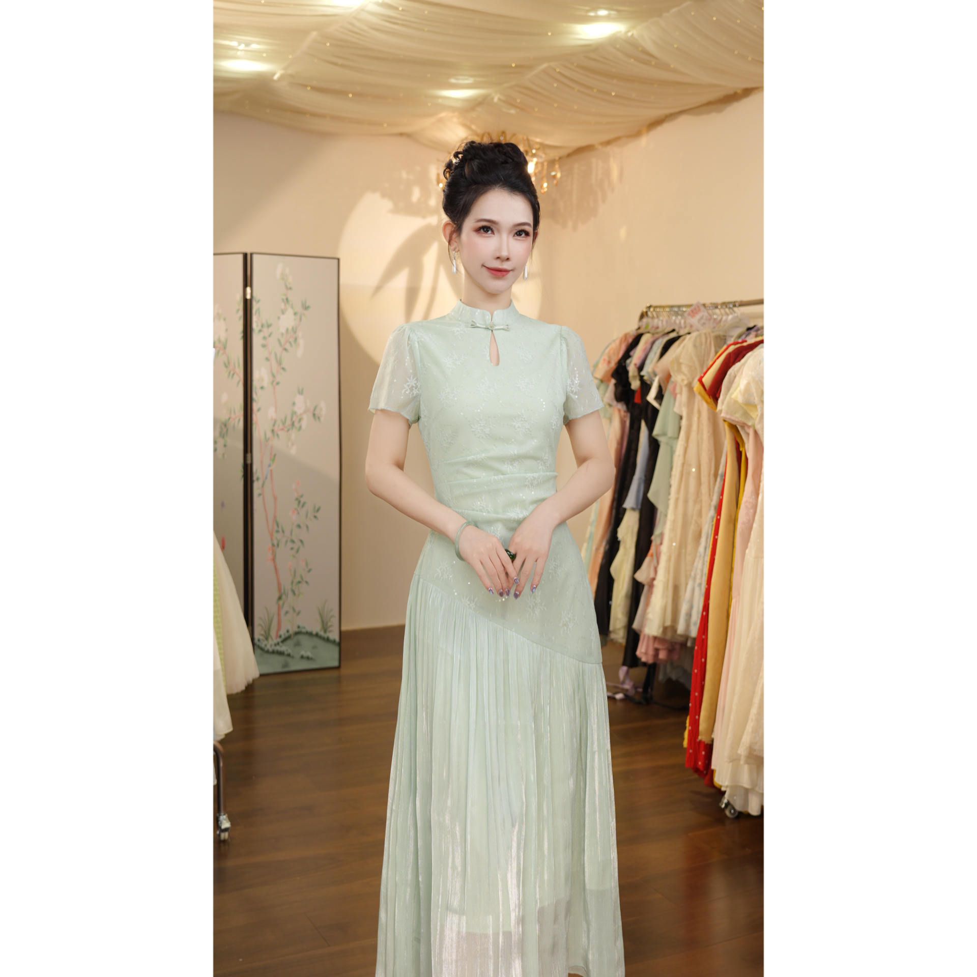 七姐原创-春日浮梦-1539 连衣裙（Q7702）-120cm