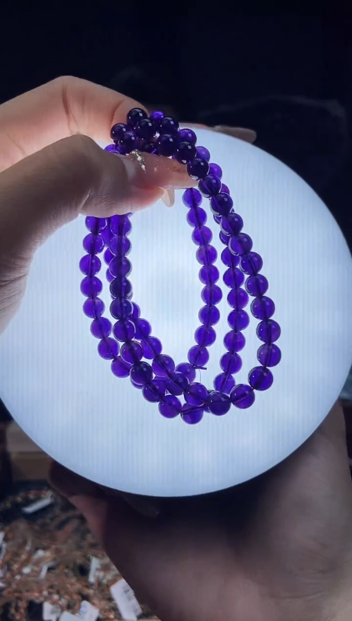 【闪购商品】水晶手链未镶嵌乌拉圭三圈卡6m+