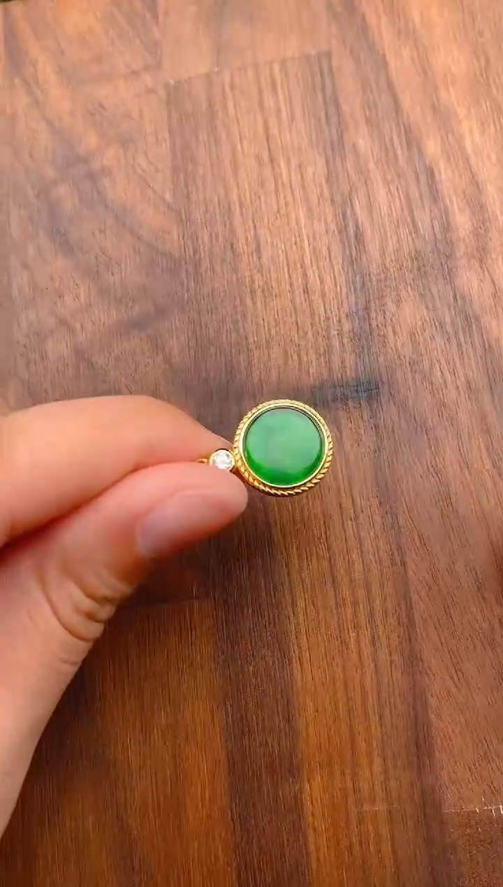 【闪购商品】翡翠吊坠(不含链)银S925镶嵌平安喜乐无事牌