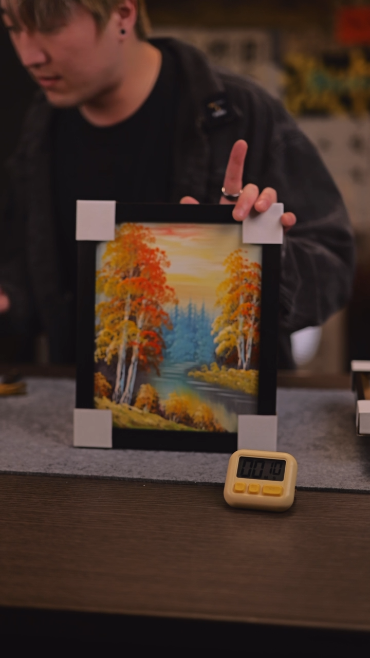 【闪购商品】书法437 秋景 小油画手绘