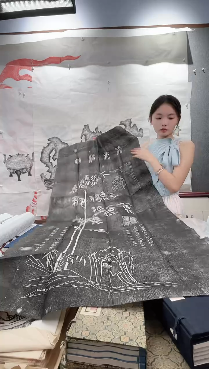 昌化石印石拓片11111111111关帝竹