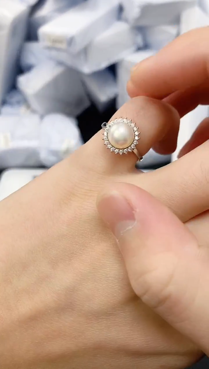 未镶嵌耳饰淡水珍珠jz1004