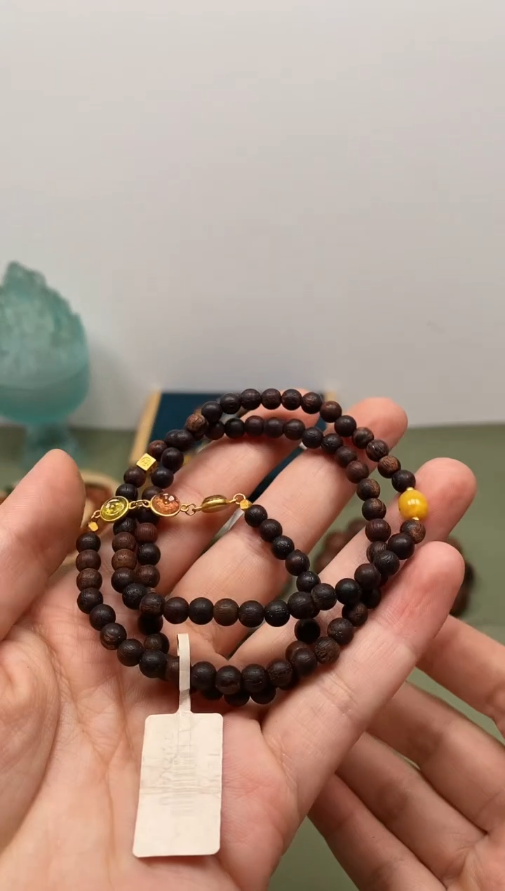 【闪购商品】木木艺缅甸小叶降真香三圈手串