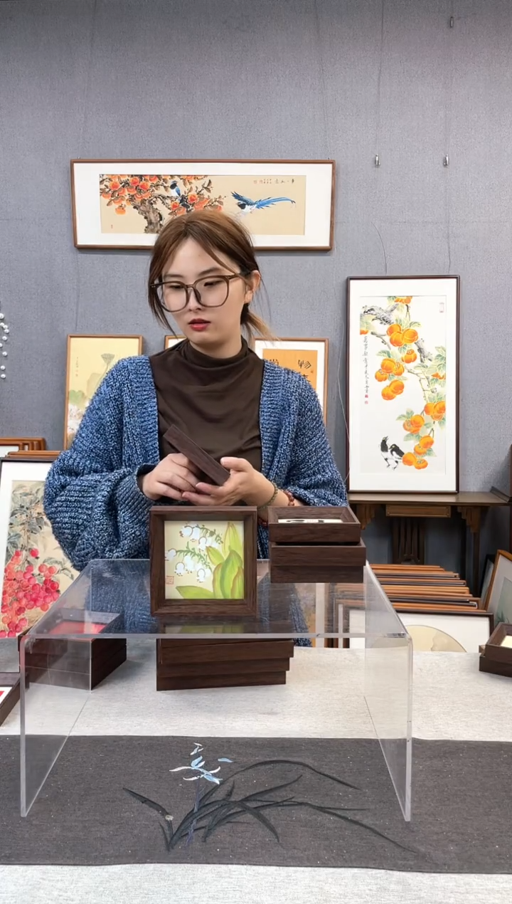 【闪购商品】国画5寸-小摆台作品-铃兰花
