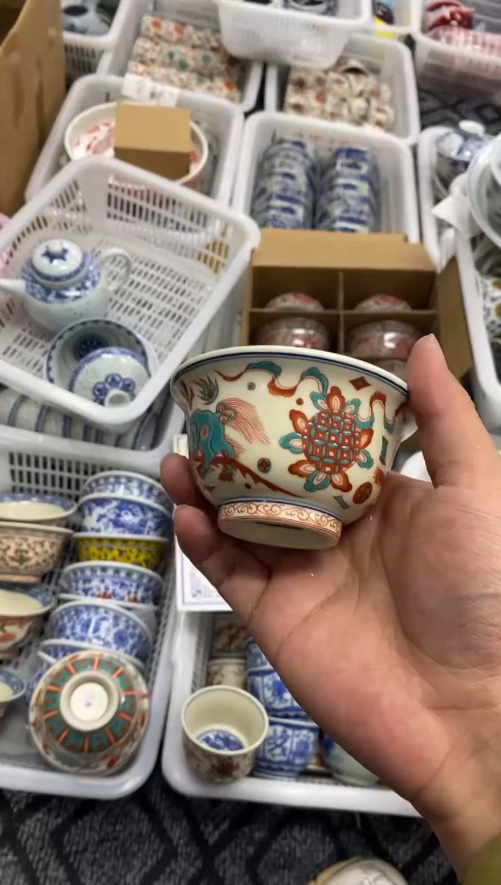 陶瓷景德陶瓷茶具容量约100
