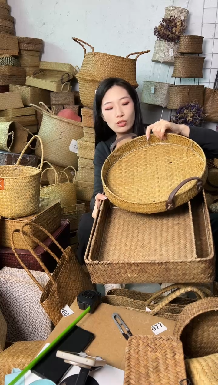 草编草编包/草编收纳盒微瑕疵