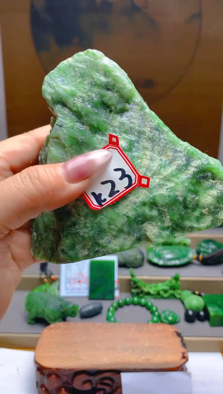 【闪购商品】和田玉（碧玉）珠宝半成品未镶嵌1