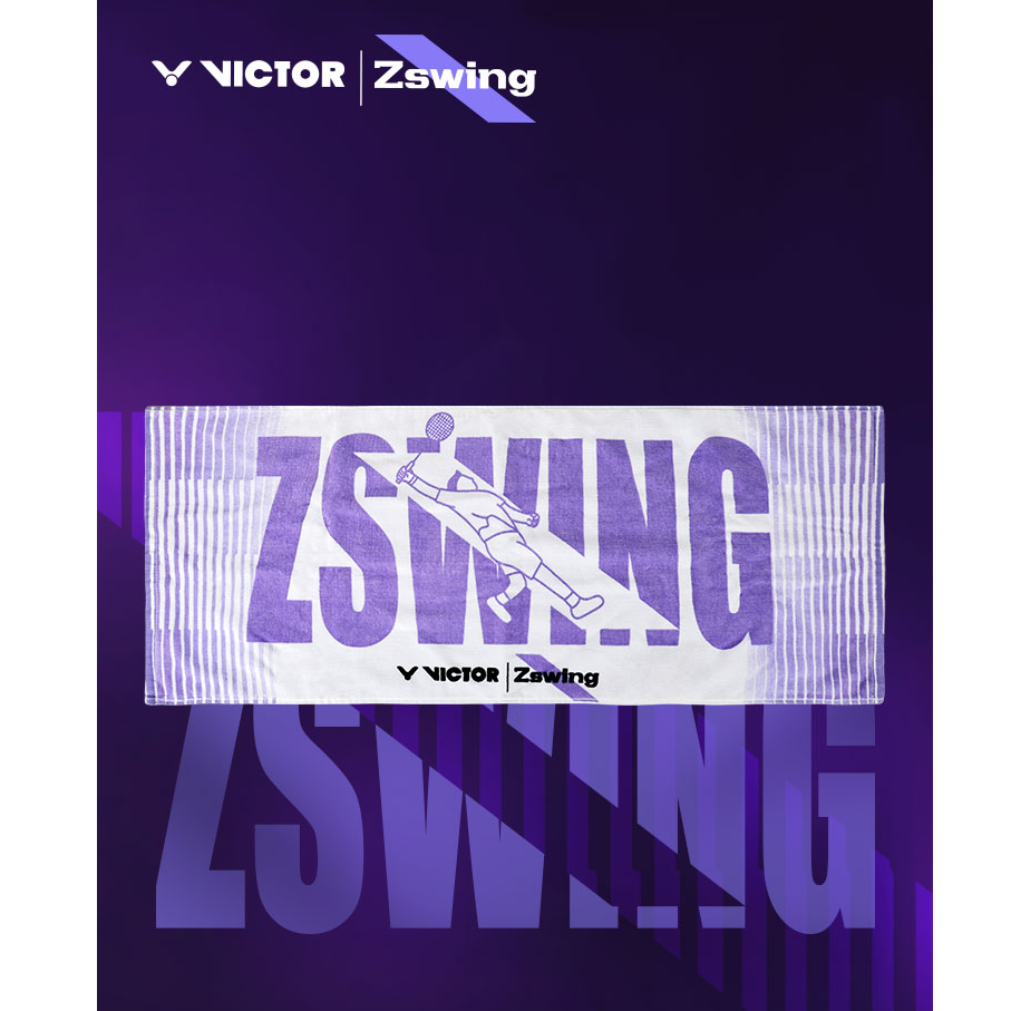 正品VICTOR胜利TW509ZSW运动毛巾威克多纯棉擦汗巾郑思维联名系列