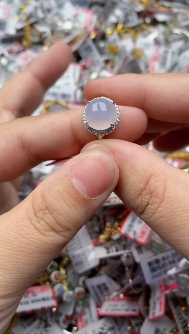 【闪购商品】翡翠戒指银S925镶嵌333333---9