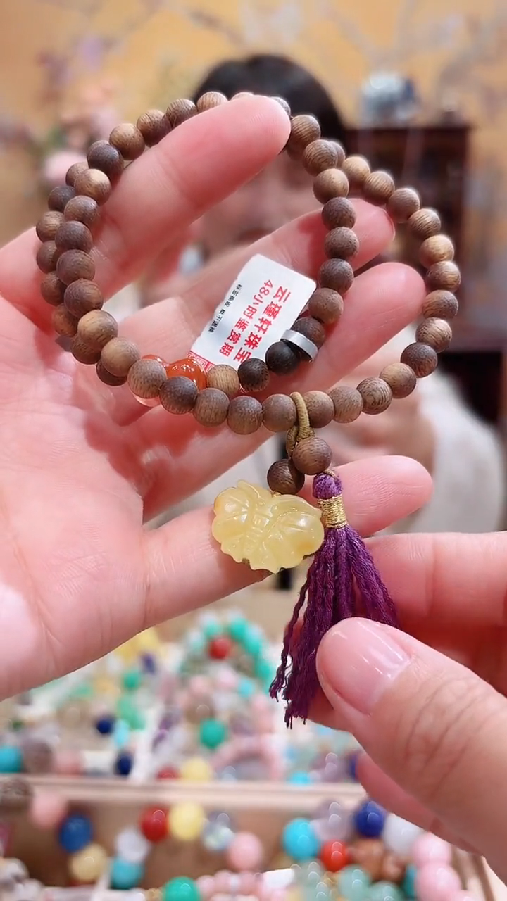 手链蜜蜡未镶嵌蜜蜡设计款双圈