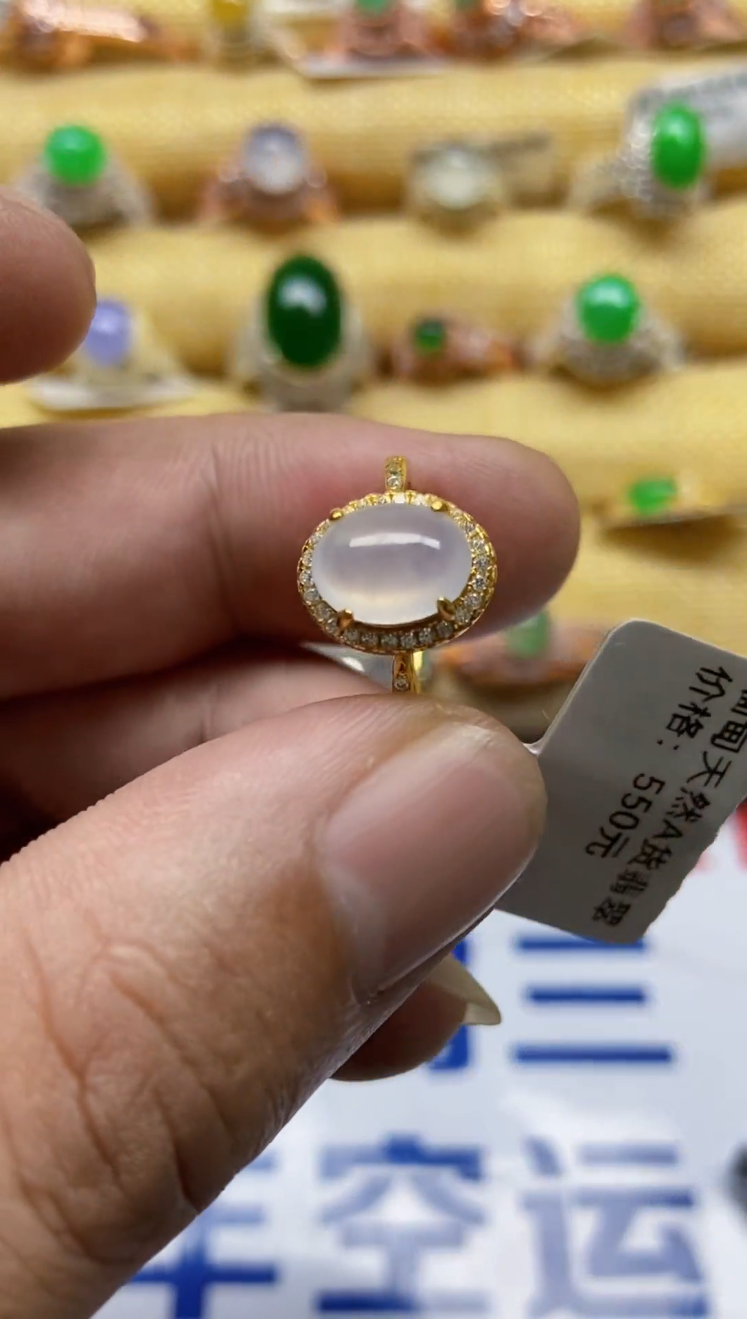 【闪购商品】翡翠戒指银S925镶嵌0000