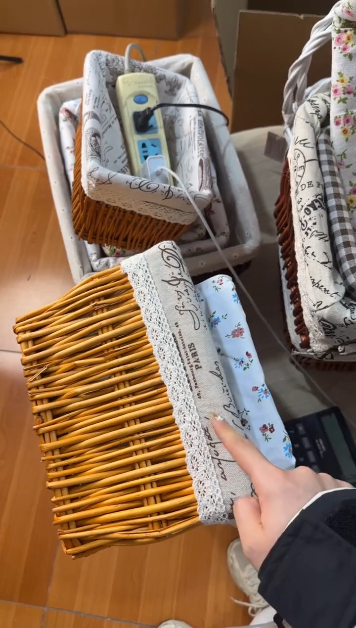 ［***］两个大号柳编带内衬红木色