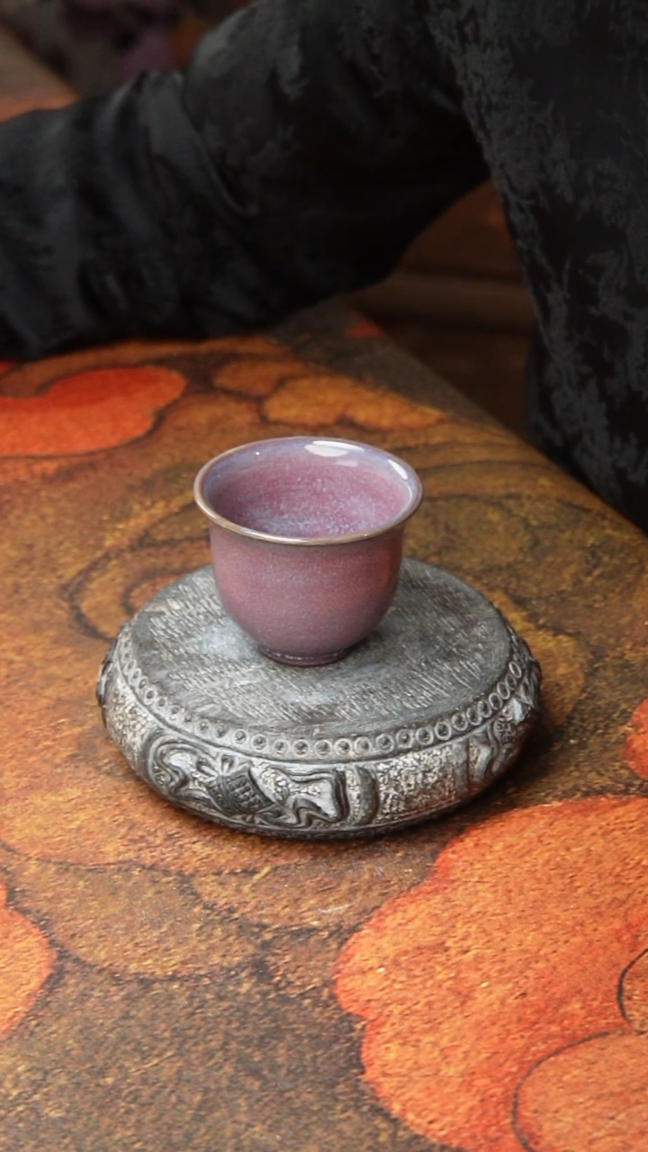 任英歌柴烧风铃杯