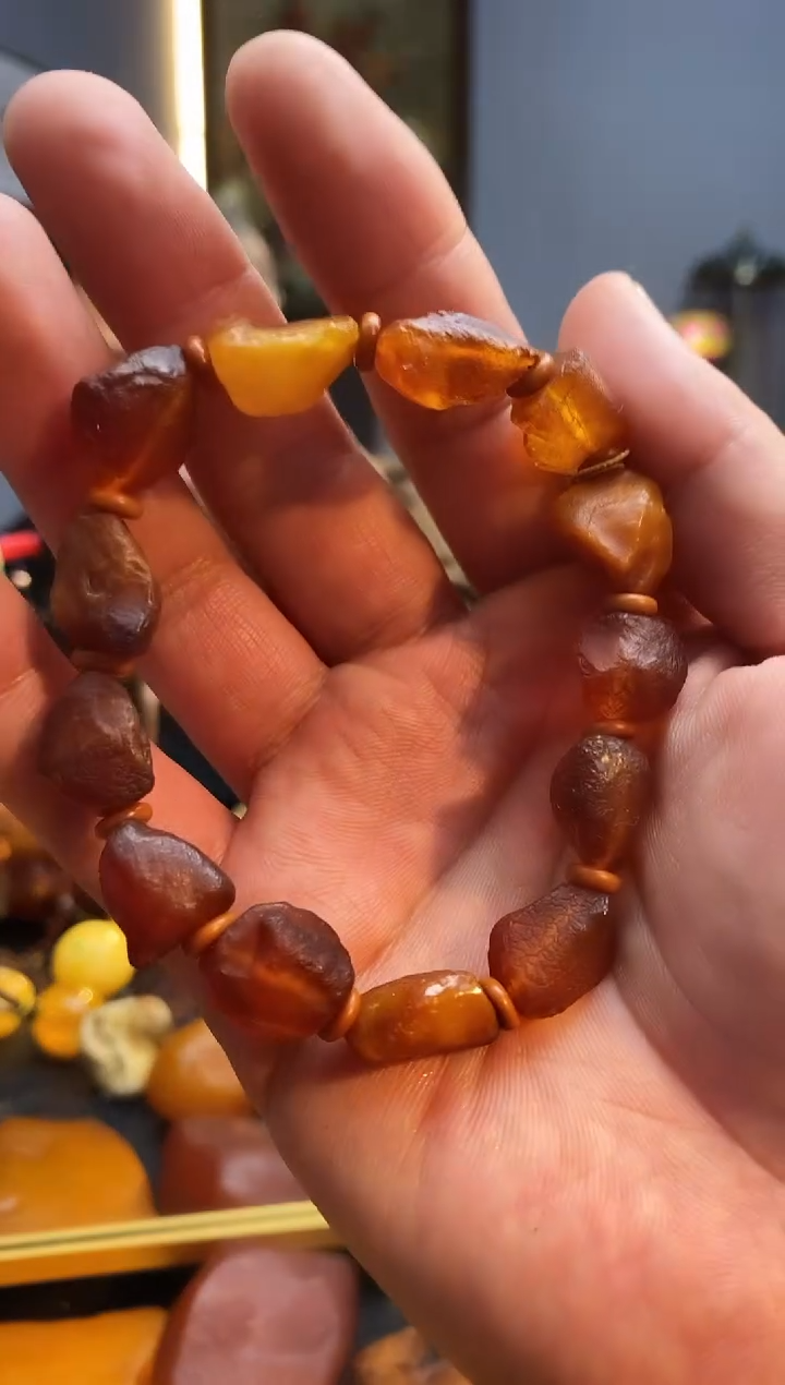 手链琥珀未镶嵌手串
