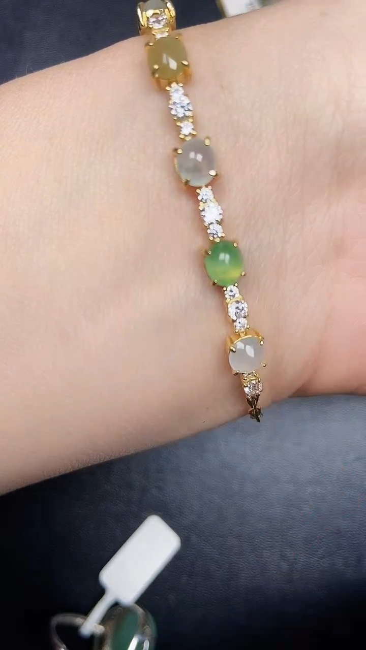 银S925镶嵌戒指翡翠2340