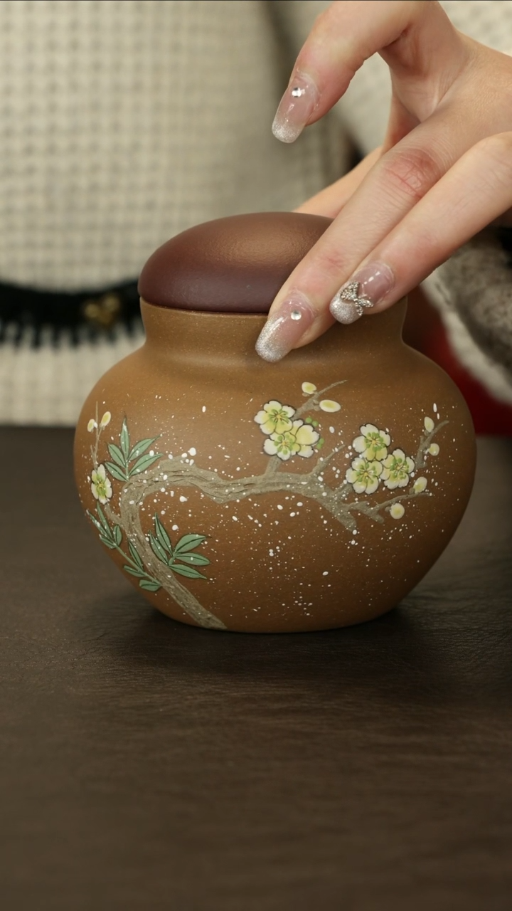 【闪购商品】紫砂茶叶罐直播福利紫泥粉段泥雪梅罐