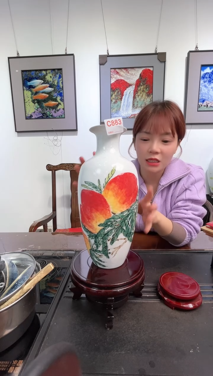 【闪购商品】摆件景德镇陶瓷陈国富C883