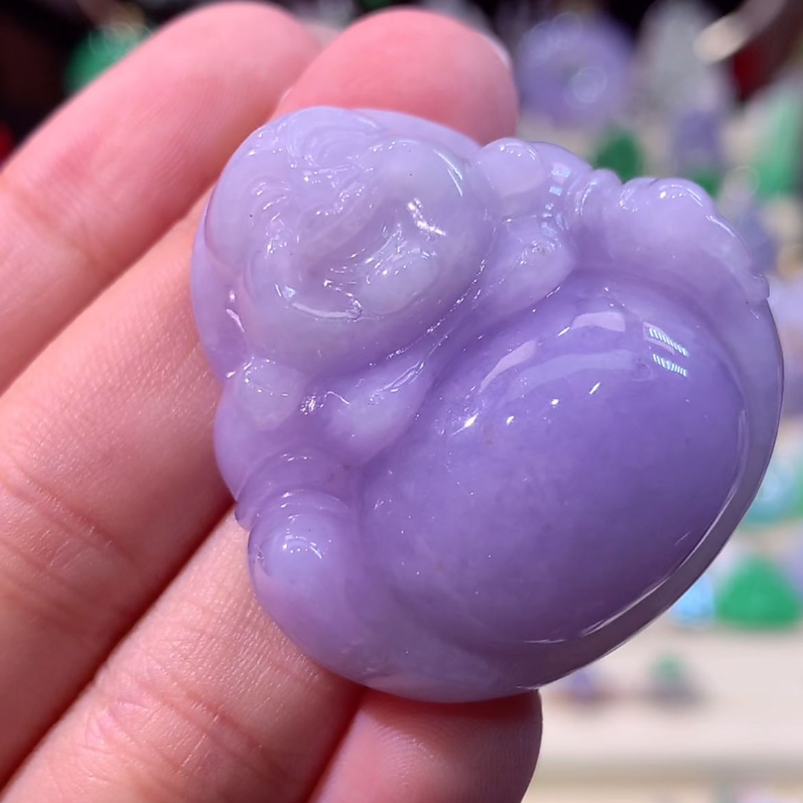 缅甸天然A货翡翠吊坠